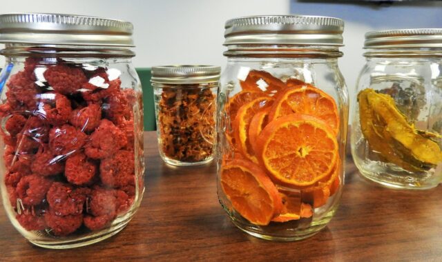 christmas background, mason jars, dehydrated, nature, fruit, oranges, raspberries, preservation, canned, prepping, nutrition, slice, healthy, dried, home, dehydrator, food, pantry, garden