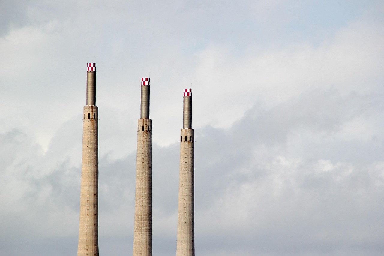 barcelona, catalonia, spain, badalona, chimneys, darling, contamination, industry, energy, energy energy, tower, central, thermal power plant, three chimneys, carbon