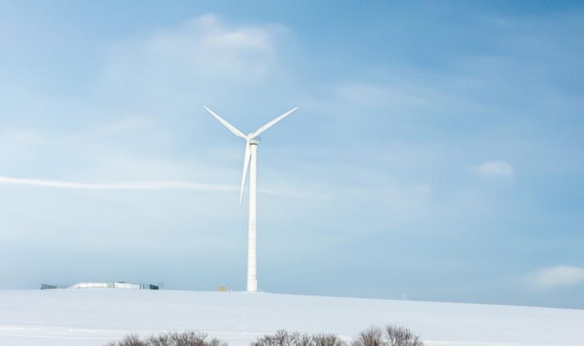 windmill, wind turbine, snow fields, snow, snow landscape, nature, winter, wintry, snowy, wind energy, renewable energy, pinwheel, environmentally friendly, energy revolution, environmental protection, power generation, technology