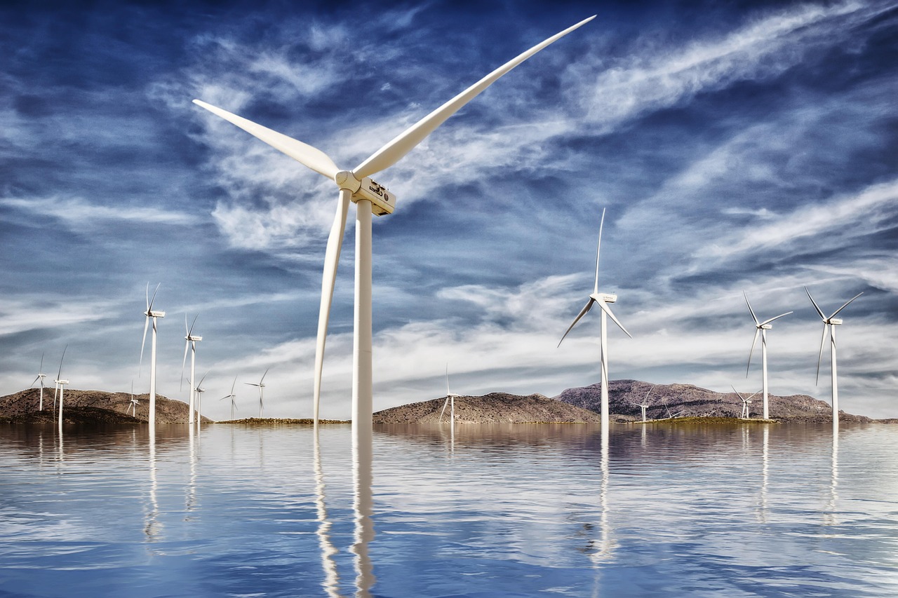 park wind farm, nature, energy, darling, wind, clouds, atmosphere