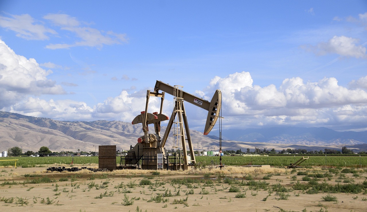 pump, oil, landscape