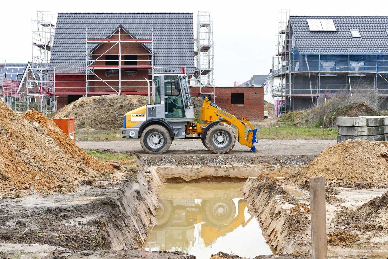 industry, expression, machine, equipment, house, excavator, building, work, construction site, construction work, craft, new building, housebuilding, to build, clay, groundwater, construction site, construction site, construction site, construction site, construction site, groundwater, groundwater, groundwater, groundwater