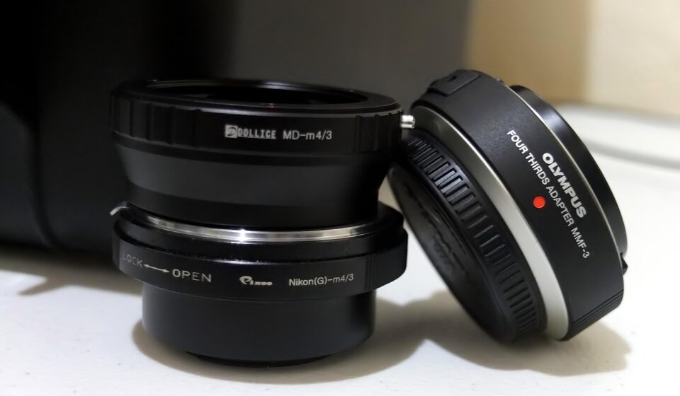 lens, equipment, adapter, nikon, minolta, mount, olympus, four third, system, camera, metal