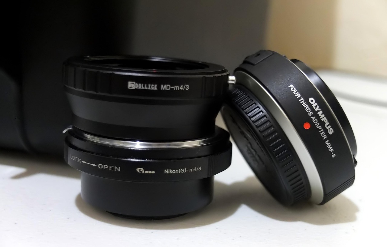 lens, equipment, adapter, nikon, minolta, mount, olympus, four third, system, camera, metal